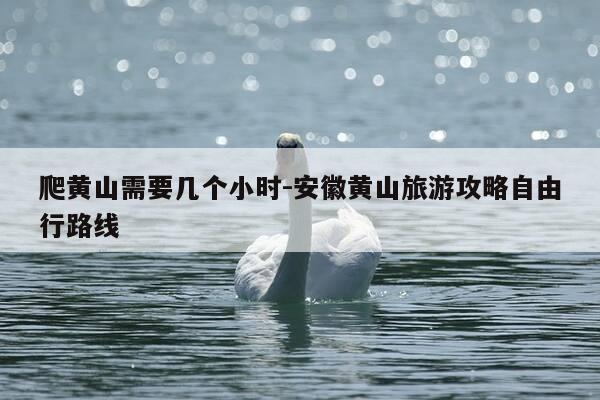 爬黄山需要几个小时-安徽黄山旅游攻略自由行路线-第1张图片-优惠活动网