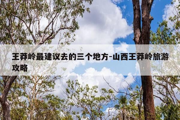 王莽岭最建议去的三个地方-山西王莽岭旅游攻略-第1张图片-优惠活动网 王莽岭最建议去的三个地方-山西王莽岭旅游攻略-第1张图片-优惠活动网