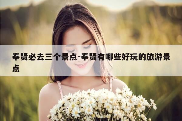 奉贤必去三个景点-奉贤有哪些好玩的旅游景点-第1张图片-优惠活动网 奉贤必去三个景点-奉贤有哪些好玩的旅游景点-第1张图片-优惠活动网