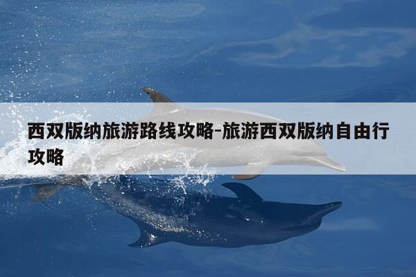西双版纳旅游路线攻略-旅游西双版纳自由行攻略-第1张图片-优惠活动网