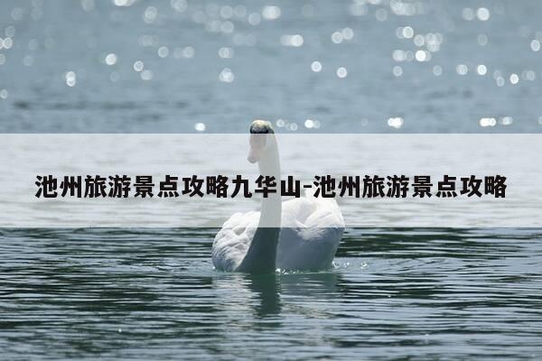 池州旅游景点攻略九华山-池州旅游景点攻略-第1张图片-优惠活动网