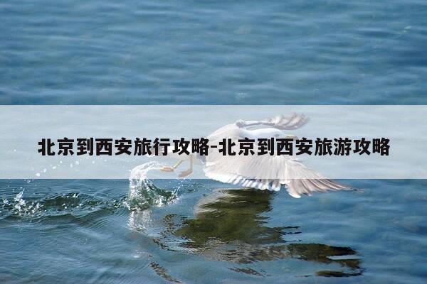 北京到西安旅行攻略-北京到西安旅游攻略-第1张图片-优惠活动网 北京到西安旅行攻略-北京到西安旅游攻略-第1张图片-优惠活动网