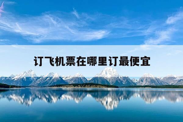 订飞机票在哪里订最便宜-订机票哪个软件好-第1张图片-优惠活动网