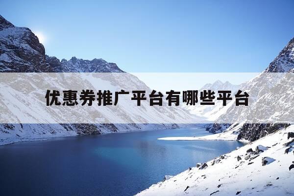 优惠券推广平台有哪些平台-优惠卷平台怎么推广-第1张图片-优惠活动网