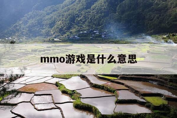 mmo游戏是什么意思-古风mmo游戏是什么意思-第1张图片-优惠活动网