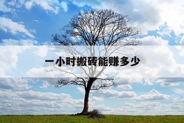 一小时搬砖能赚多少-搬砖一个小时大约赚多少-第1张图片-优惠活动网