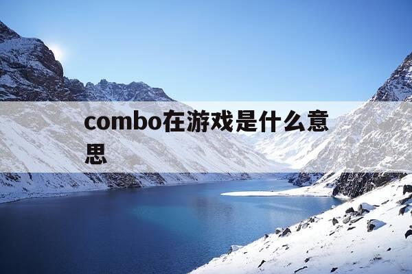 combo在游戏是什么意思-combo游戏术语-第1张图片-优惠活动网