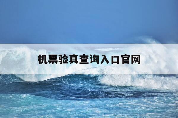 机票验真查询入口官网-机票验真查询系统-第1张图片-优惠活动网 机票验真查询入口官网-机票验真查询系统-第1张图片-优惠活动网
