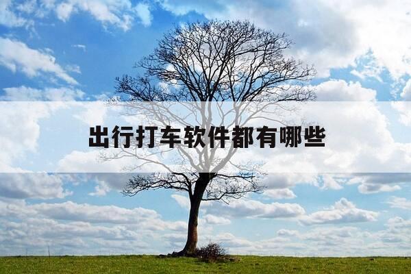 出行打车软件都有哪些-出行打车软件下载-第1张图片-优惠活动网 出行打车软件都有哪些-出行打车软件下载-第1张图片-优惠活动网