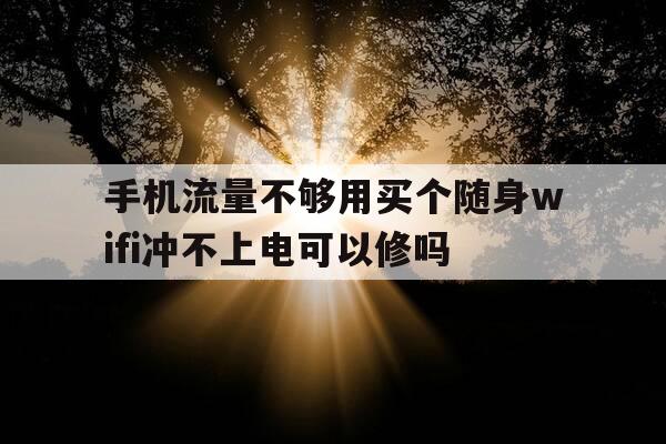 手机流量不够用买个随身wifi冲不上电可以修吗-随身wifi流量便宜-第1张图片-优惠活动网