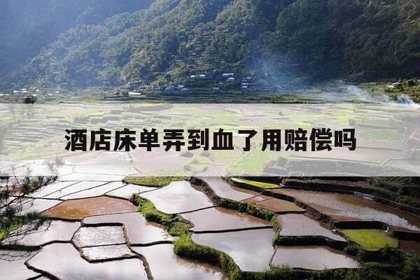 酒店床单弄到血了用赔偿吗-酒店的床单弄到血了要赔偿吗-第1张图片-优惠活动网