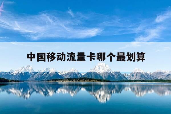 中国移动流量卡哪个最划算-中国移动的流量卡哪个比较好-第1张图片-优惠活动网