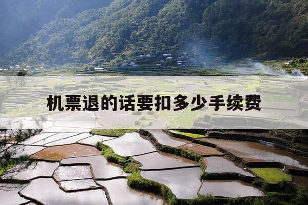 机票退的话要扣多少手续费-机票退的话需要手续费吗-第1张图片-优惠活动网 机票退的话要扣多少手续费-机票退的话需要手续费吗-第1张图片-优惠活动网