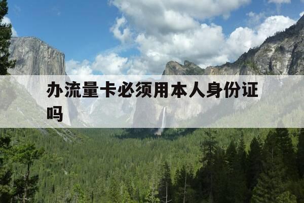 办流量卡必须用本人身份证吗-办流量卡是否需要身份证-第1张图片-优惠活动网 办流量卡必须用本人身份证吗-办流量卡是否需要身份证-第1张图片-优惠活动网