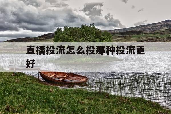 直播投流怎么投那种投流更好-直播投流 辛苦-第1张图片-优惠活动网