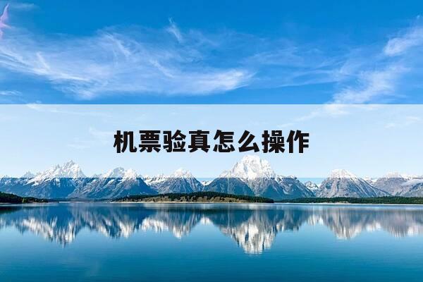 机票验真怎么操作-机票验真怎么弄-第1张图片-优惠活动网 机票验真怎么操作-机票验真怎么弄-第1张图片-优惠活动网