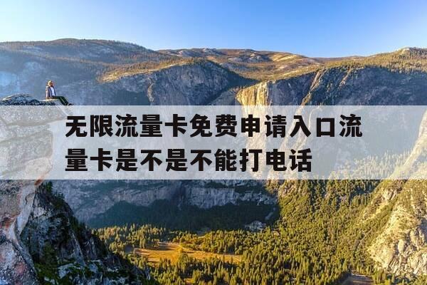 无限流量卡免费申请入口流量卡是不是不能打电话-无限流量卡免费送-第1张图片-优惠活动网