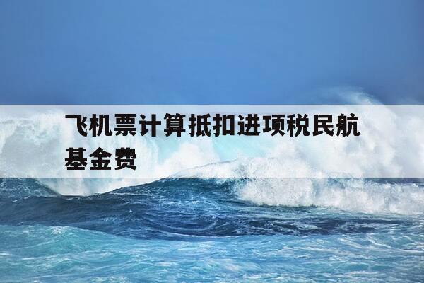 飞机票计算抵扣进项税民航基金费-飞机票抵扣进项税例题-第1张图片-优惠活动网 飞机票计算抵扣进项税民航基金费-飞机票抵扣进项税例题-第1张图片-优惠活动网
