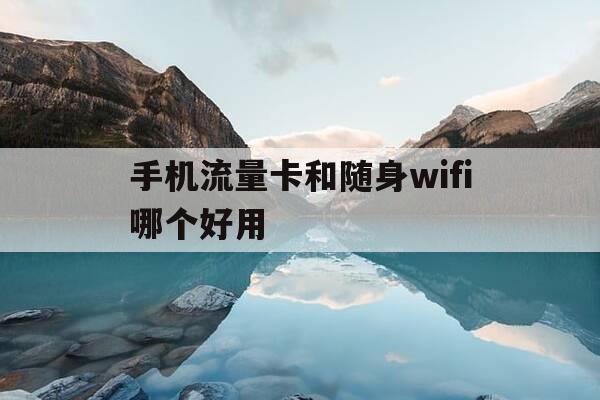 手机流量卡和随身wifi哪个好用-随身无线网和流量卡那个好-第1张图片-优惠活动网