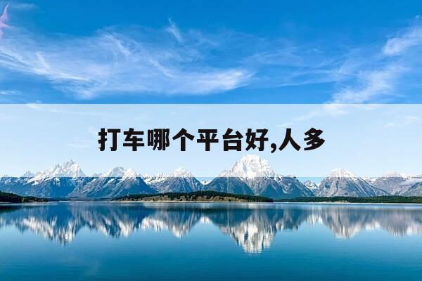 打车哪个平台好,人多-哪个打车平台用户最多-第1张图片-优惠活动网