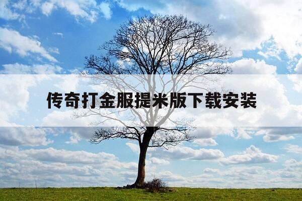 传奇打金服提米版下载安装-自带提米系统打金传奇-第1张图片-优惠活动网 传奇打金服提米版下载安装-自带提米系统打金传奇-第1张图片-优惠活动网