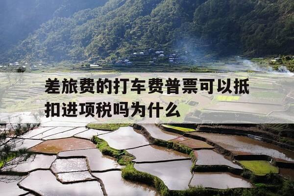 差旅费的打车费普票可以抵扣进项税吗为什么-差旅费的打车费普票可以抵扣进项税吗为什么不能抵扣-第1张图片-优惠活动网 差旅费的打车费普票可以抵扣进项税吗为什么-差旅费的打车费普票可以抵扣进项税吗为什么不能抵扣-第1张图片-优惠活动网