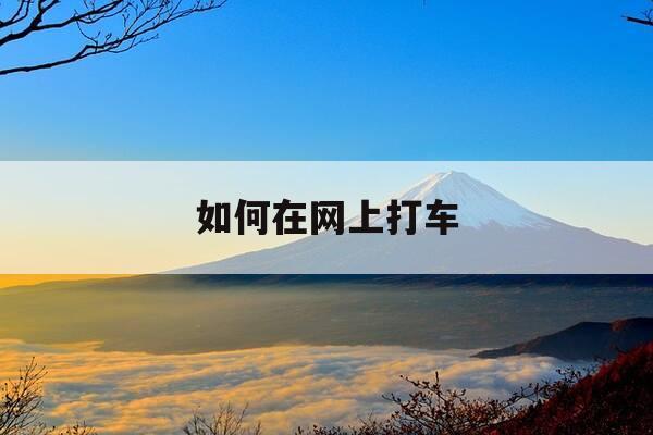 如何在网上打车-如何网约车打车-第1张图片-优惠活动网