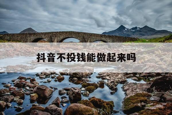 抖音不投钱能做起来吗-直播间投流3000人要多少钱-第1张图片-优惠活动网