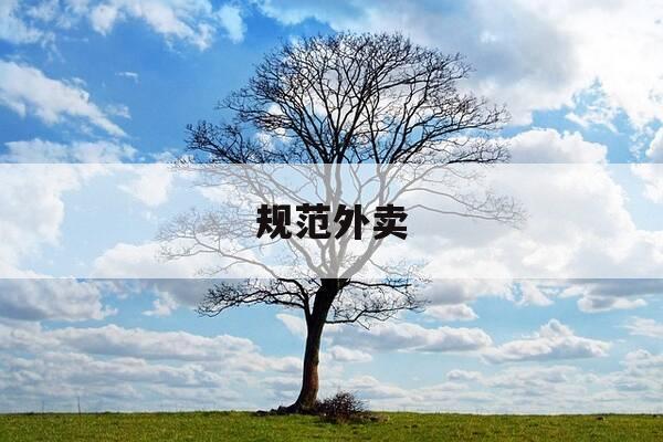 规范外卖-规范外卖车辆的建议-第1张图片-优惠活动网