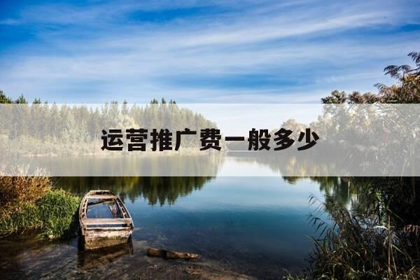 运营推广费一般多少-推广运营什么意思-第1张图片-优惠活动网