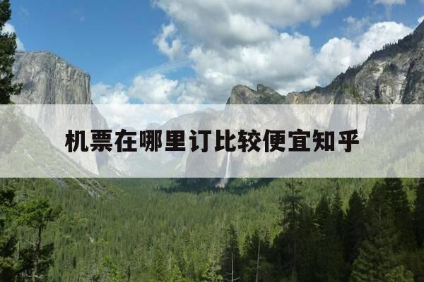 机票在哪里订比较便宜知乎-机票哪里订?-第1张图片-优惠活动网