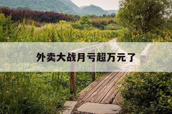 外卖大战月亏超万元了-外卖大战是什么-第1张图片-优惠活动网 外卖大战月亏超万元了-外卖大战是什么-第1张图片-优惠活动网