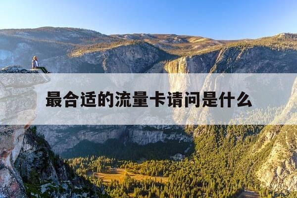 最合适的流量卡请问是什么-选择什么流量卡最好-第1张图片-优惠活动网