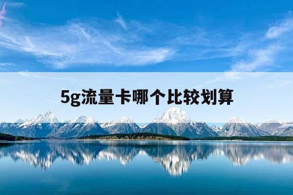 5g流量卡哪个比较划算-5g流量卡哪种划算-第1张图片-优惠活动网