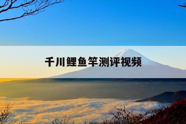 千川鲤鱼竿测评视频-千川鲤是综合竿吗-第1张图片-优惠活动网