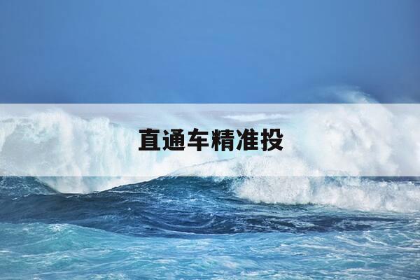 直通车精准投-直通车怎么设置精准投放-第1张图片-优惠活动网 直通车精准投-直通车怎么设置精准投放-第1张图片-优惠活动网