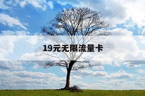 19元无限流量卡-移动老号码变更19元无限流量卡-第1张图片-优惠活动网