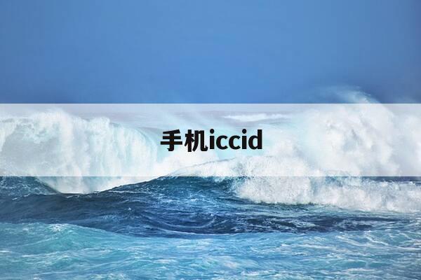 手机iccid-手机iccid有什么用-第1张图片-优惠活动网