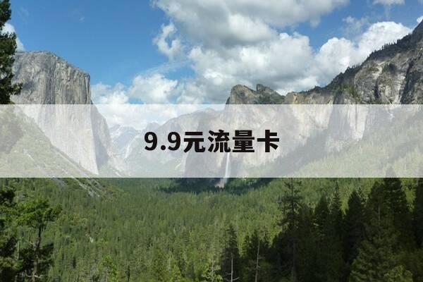 9.9元流量卡-99元流量卡全国通用流量-第1张图片-优惠活动网