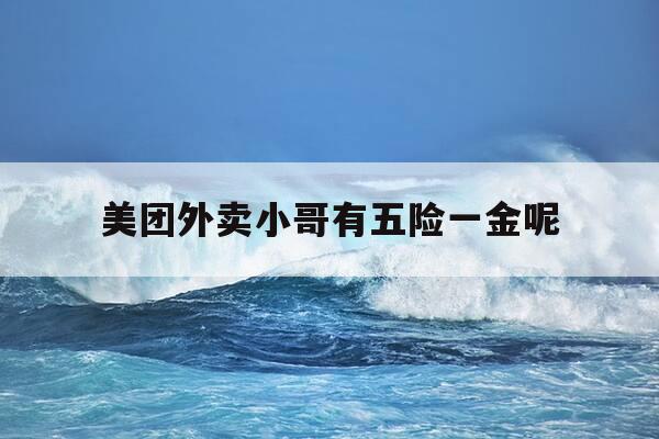 美团外卖小哥有五险一金呢-美团外卖小哥有五险一金呢是真的吗-第1张图片-优惠活动网