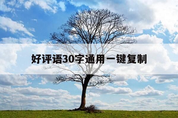 好评语30字通用一键复制-万能好评50字通用-第1张图片-优惠活动网 好评语30字通用一键复制-万能好评50字通用-第1张图片-优惠活动网