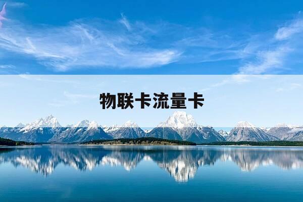 物联卡流量卡-物联卡流量卡,激活使用教程完整版-第1张图片-优惠活动网