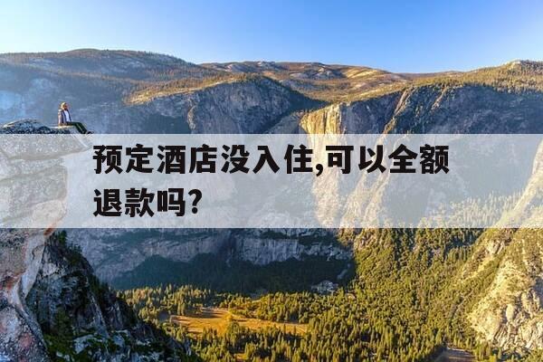 预定酒店没入住,可以全额退款吗?-酒店预订了没入住可以要求退吗-第1张图片-优惠活动网