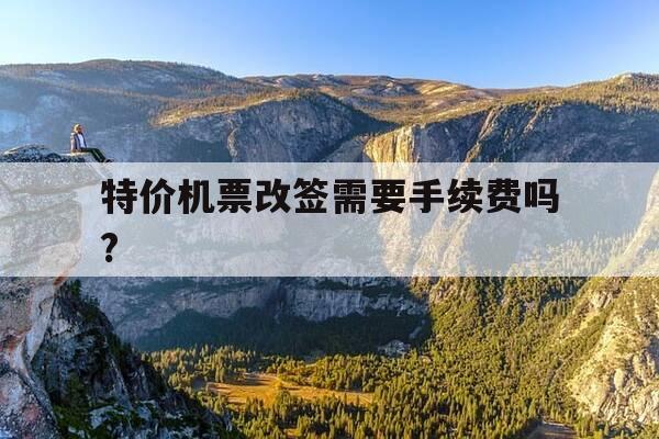 特价机票改签需要手续费吗?-特价机票改签需要补差价吗-第1张图片-优惠活动网