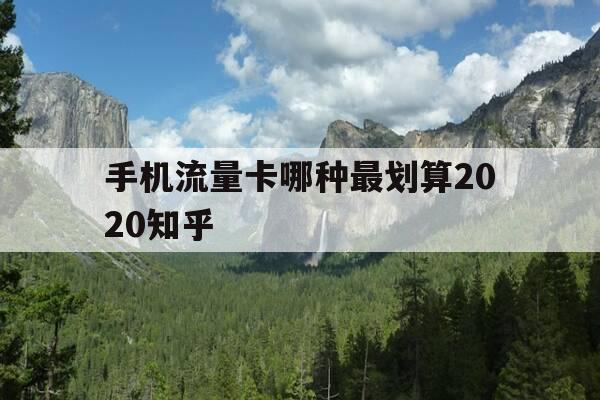 手机流量卡哪种最划算2020知乎-手机流量卡哪个最划算-第1张图片-优惠活动网