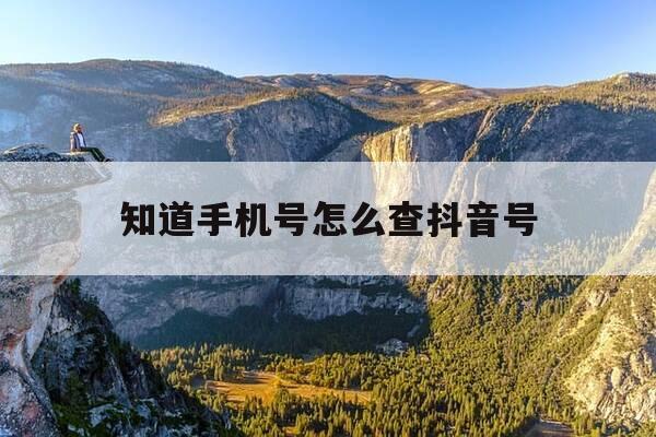 知道手机号怎么查抖音号-一部手机怎样安装两个抖音号-第1张图片-优惠活动网 知道手机号怎么查抖音号-一部手机怎样安装两个抖音号-第1张图片-优惠活动网