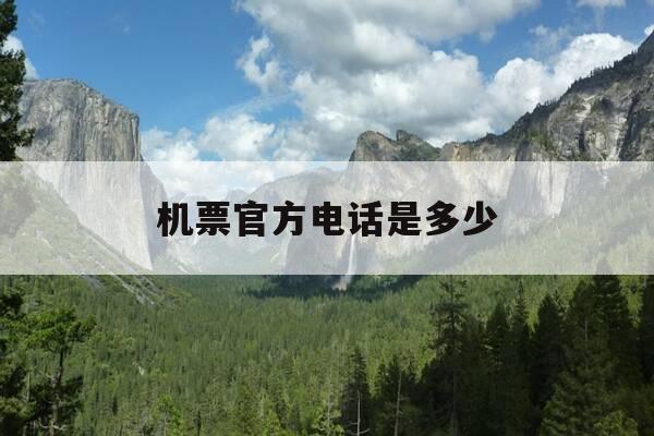 机票官方电话是多少-订机票的官方电话-第1张图片-优惠活动网