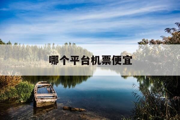 哪个平台机票便宜-哪个平台买飞机票便宜-第1张图片-优惠活动网