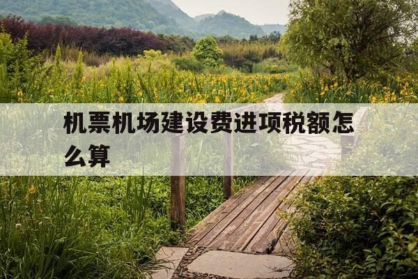 机票机场建设费进项税额怎么算-机场建设费算在机票里面么-第1张图片-优惠活动网