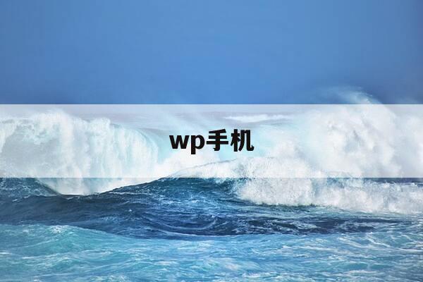wp手机-wp手机壳是什么品牌-第1张图片-优惠活动网 wp手机-wp手机壳是什么品牌-第1张图片-优惠活动网